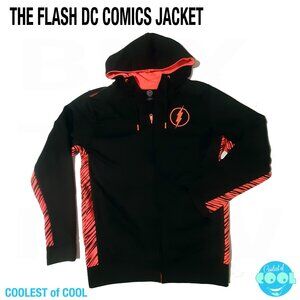 THE FLASH Logo DC Comics originals hooded zip up jacket s medium Superman Batman